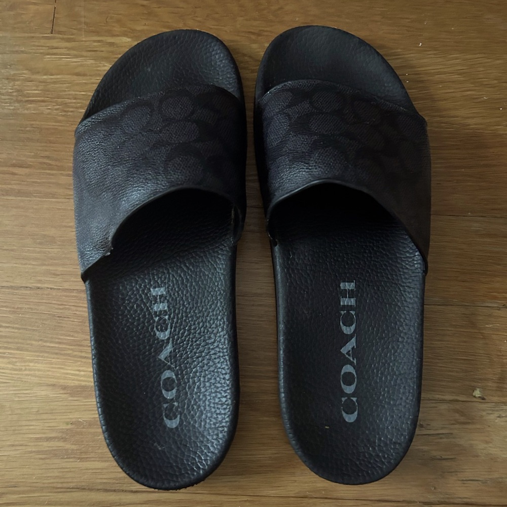 Coach slides - size 10 ( rarely worn)